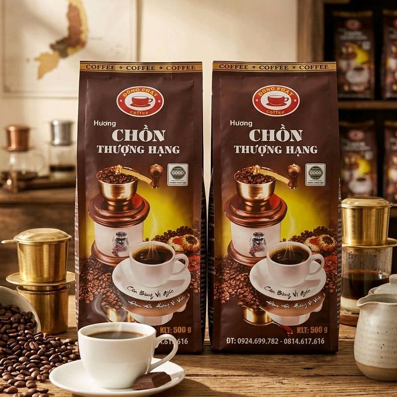 combo 1KG cafe CHỒN THƯỢNG HẠNG (2gói) có vị thơm nhẹ,dễ chịu.( +2).