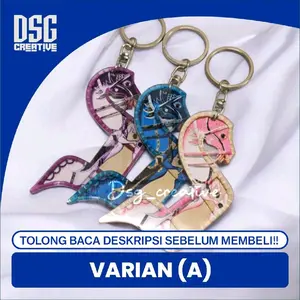 GANTUNGAN JARAN KEPANG - GANTUNGAN KUNCI JARAN KEPANG RING PUTAR BISA CUSTOM NAMA Akrilik