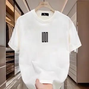 T-shirt Distro trendy Lengan Pendek bahan Katun Premium Sablon Digital Printing pola gambar motif simpel bagian depan belakang Kaos oblong Warna Hitam Putih Baju