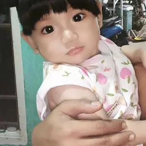 bandana bayi poni bayi ataw wig palsu untuk usia 0-4tahun