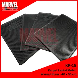 Karpet Lantai Mobil TRD Hitam Premium Anti Slip Universal