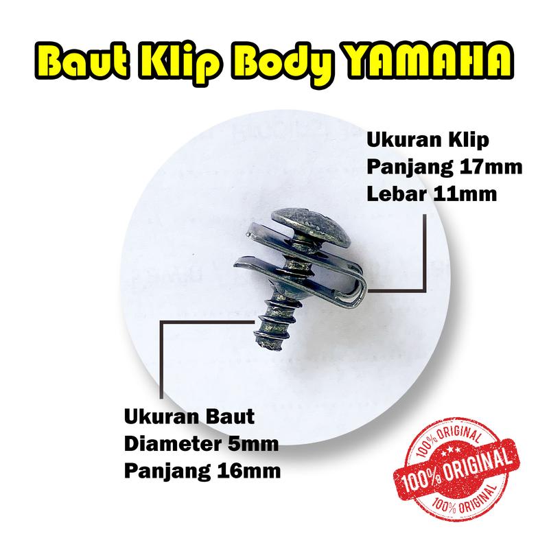 Baut Klip Batok Yamaha NMAX Mio Aerox Jupiter Vega Nuvo dll 4