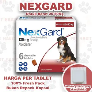 NexGard Chewables Extra Large 25 - 50 Kg for Dogs Obat Anti Kutu dan Caplak untuk Anjing - 2