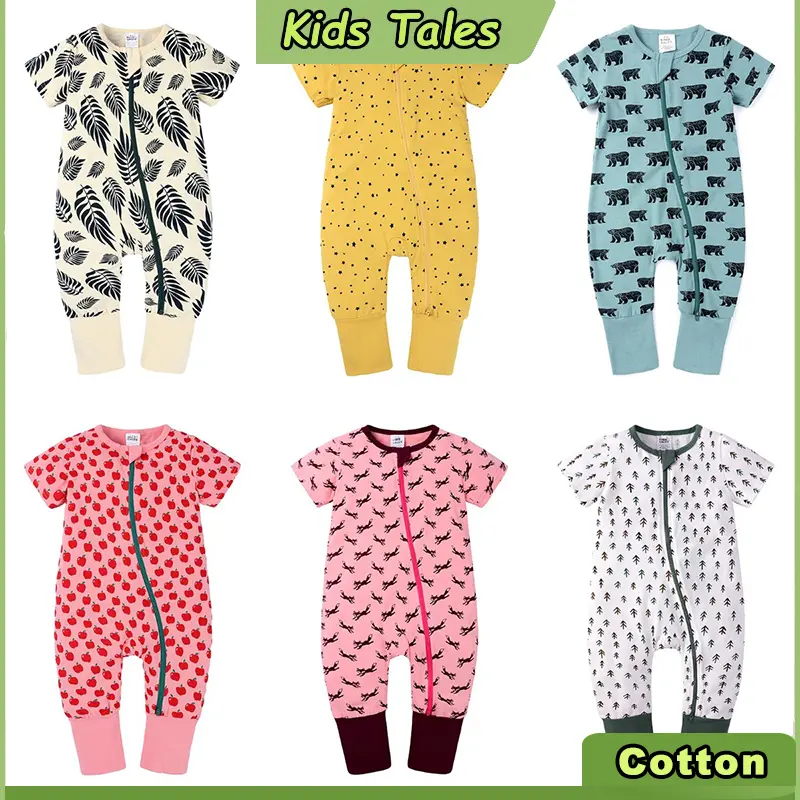Baby Rompers Cotton Jumpsuit Newborn Boy Zip New Bodysuits Pyjamas Infant Girl Toddler Clothing Nightwear