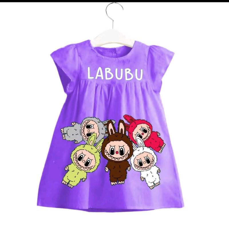 Dress anak perampuan labubu / fashion anak terbaru usia 0-3 thn 6