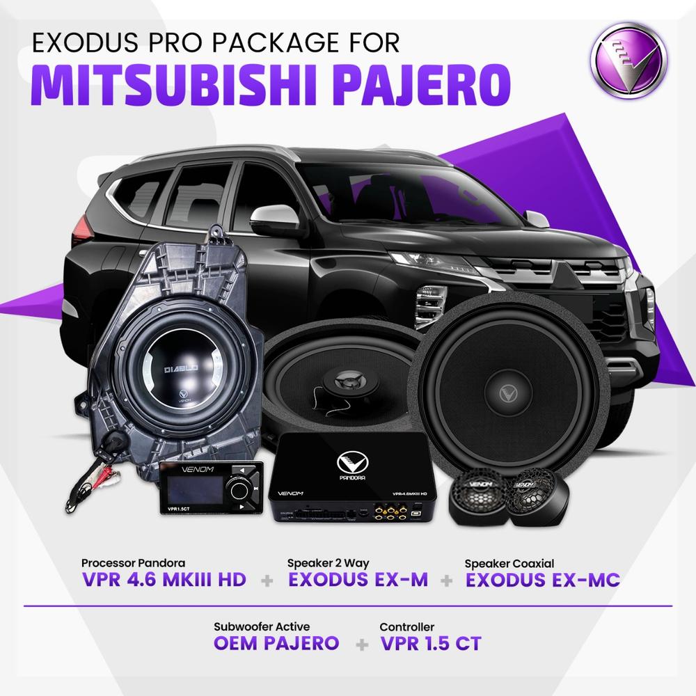 Venom Paket Exodus Pro Audio Mobil Pajero Sport