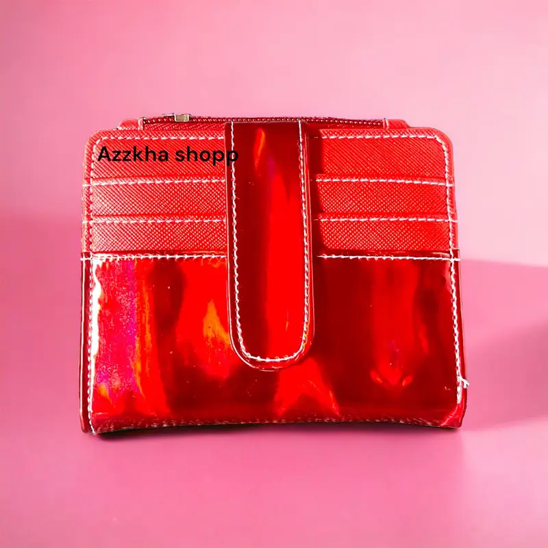DOMPET LIPAT MINI HOLOGRAM/GLITTER - Kartu dan Wanita 8