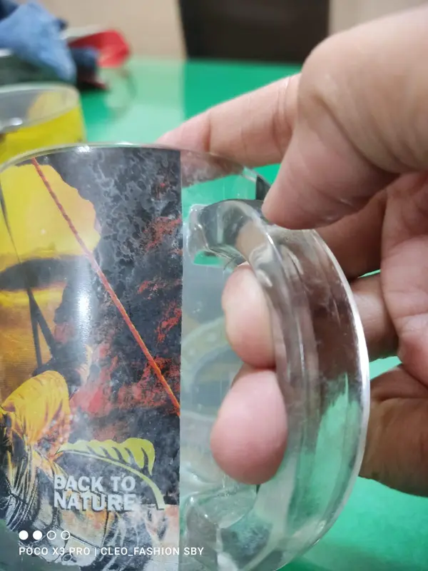Mug kopi / gelas tinggi bahan keramik dan Gelas  branding 7