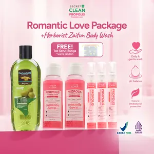 [FYC] [7IN1] Paket Secret Clean Propolis Feminine Hygiene Wash 2 pcs + Feminine Spray 3 Pcs +  Body Wash 250ml + Tas Serut - Paket Sabun Mandi & Area Miss V - Sabun zaitun alami, natural