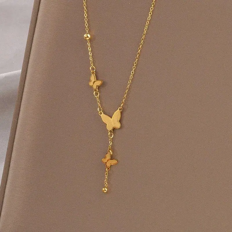 G-32 COD  Tren Fashion-Kalung Wanita Kupu-kupu 2