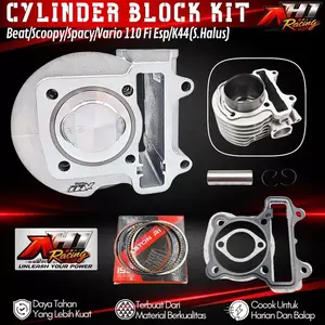 AH1 Boring Block Blok Seher Bore Up Beat Scoopy Vario 110 Fi Esp Led Beat Street Pop 53 54.5 Mm AH1 Racing K44