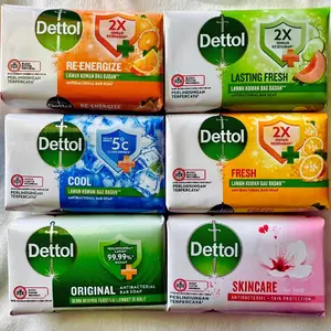 DETTOL 20 batang sabun anti bakteri anti kuman random varian 12/18/20 batang 60 gr Soap Tangan Hand Lasting