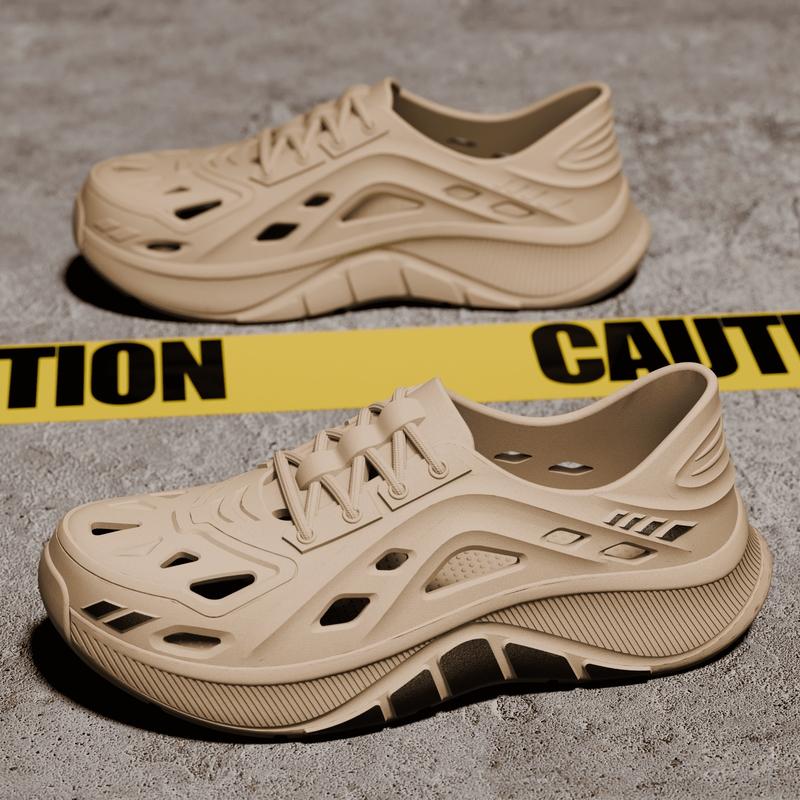 Golden&ToeSpot Sepatu Kasual Pria Biru Desain Berlubang Tahan Lama Tidak berbau Ventilasi Baik Tali Sepatu Mudah Dipakai Bahan Ringan Nyaman untuk Aktivitas Sehari hari Indoor dan Outdoor 202601035232