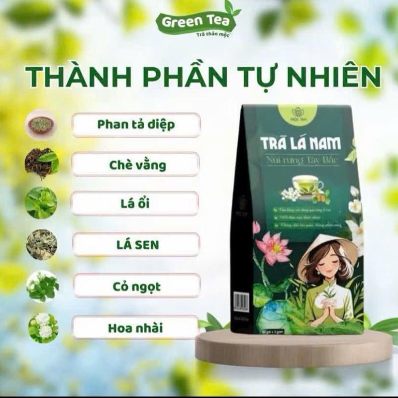 Combo 2 Hộp Trà Lá Nam Kết Hợp 6 Vị Thảo Mộc Thanh Nhiệt Cơ Thể Tea - Lá ổi Lá Sen Chè Vằng Phan Tả Diệp Cỏ Ngọt Hoa Nhài - Chè trarong bien