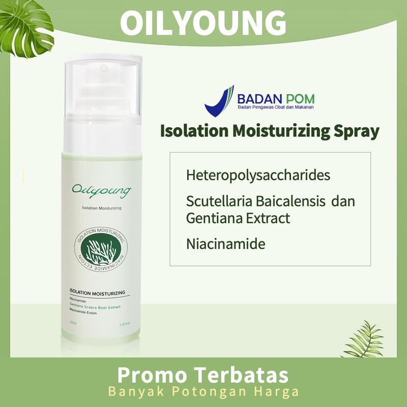 OILYOUNG Isolation Moisturizing Spray Niacinamide - Skin Brightening, Hydrating, Moisturizer- Toneup Kulit Kusam [BPOM] 1