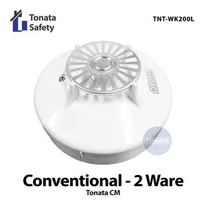 Fire Alarm Conventional Heat Detector Fixed Temp Tonata / 2 Wire