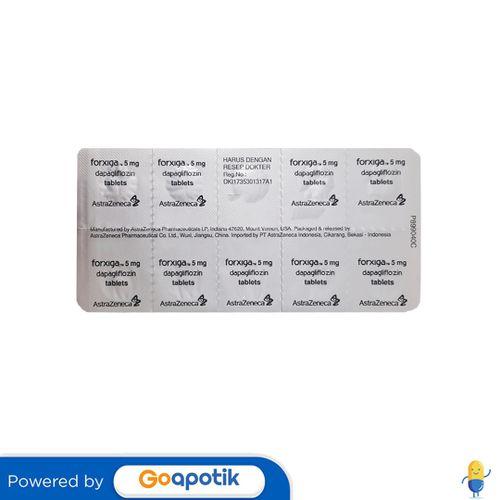 FORXIGA 5 MG STRIP 10 TABLET
