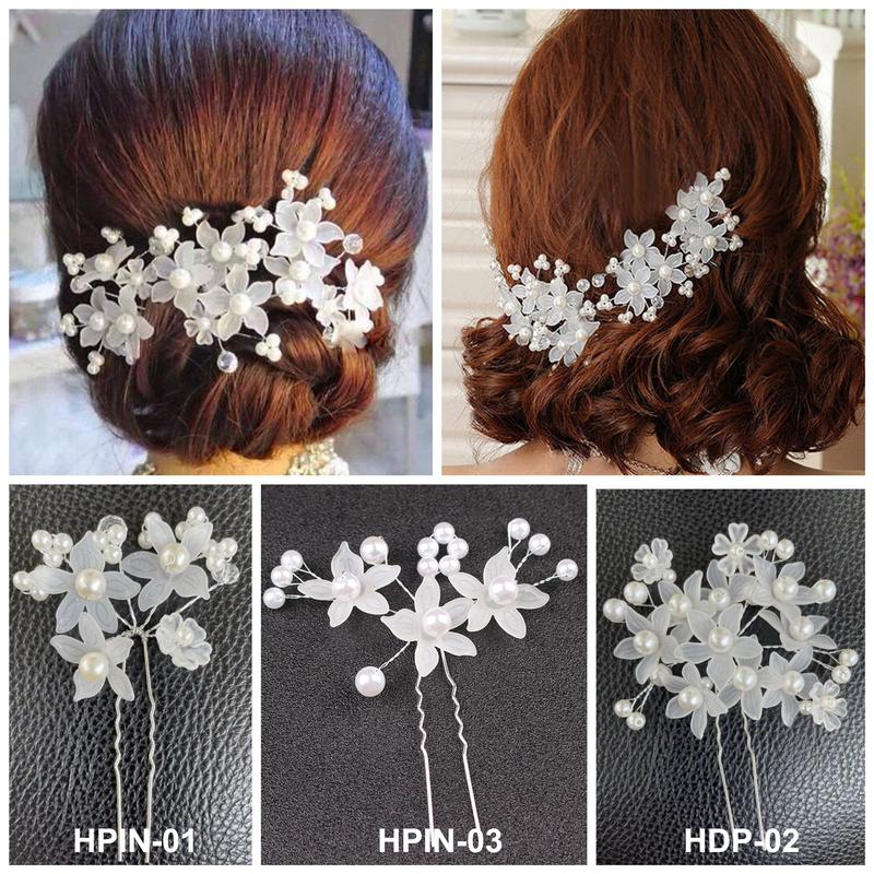 Hairpin Tusuk Konde Sanggul Bunga Mutiara / Aksesoris Rambut Pengantin ...