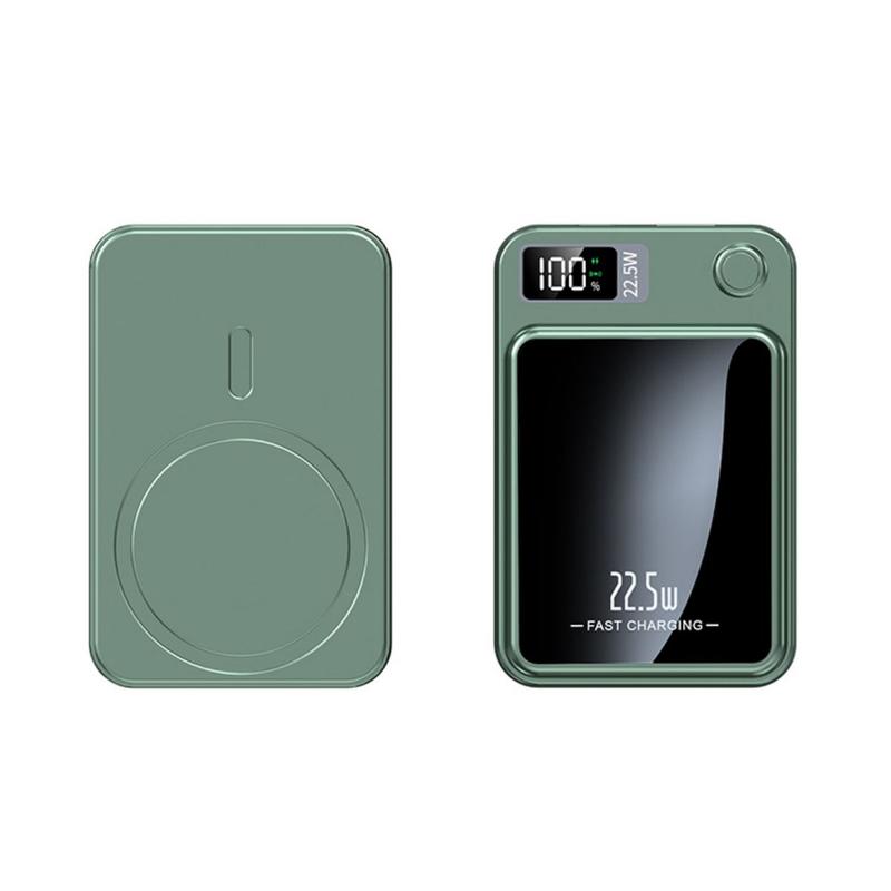 1 PC Ngân hàng điện không dây từ tính, 22,5 W, 5000mAh, sạc nhanh cho iphone 0