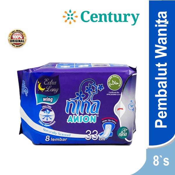 Gambar Pembalut Bagus Nina Anion Naturally Scented 33cm 8's untuk Perawatan Feminin - Feminine dari Apotik Century Kota Administrasi Jakarta Pusat Tokopedia