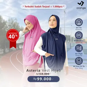 Rompi Vest Outer Hijab Olahraga Syari Asteria Vest Hijab