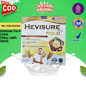 HEVISUREGOLD Original Obat Diabetes 12 Sachet Halal BPOM