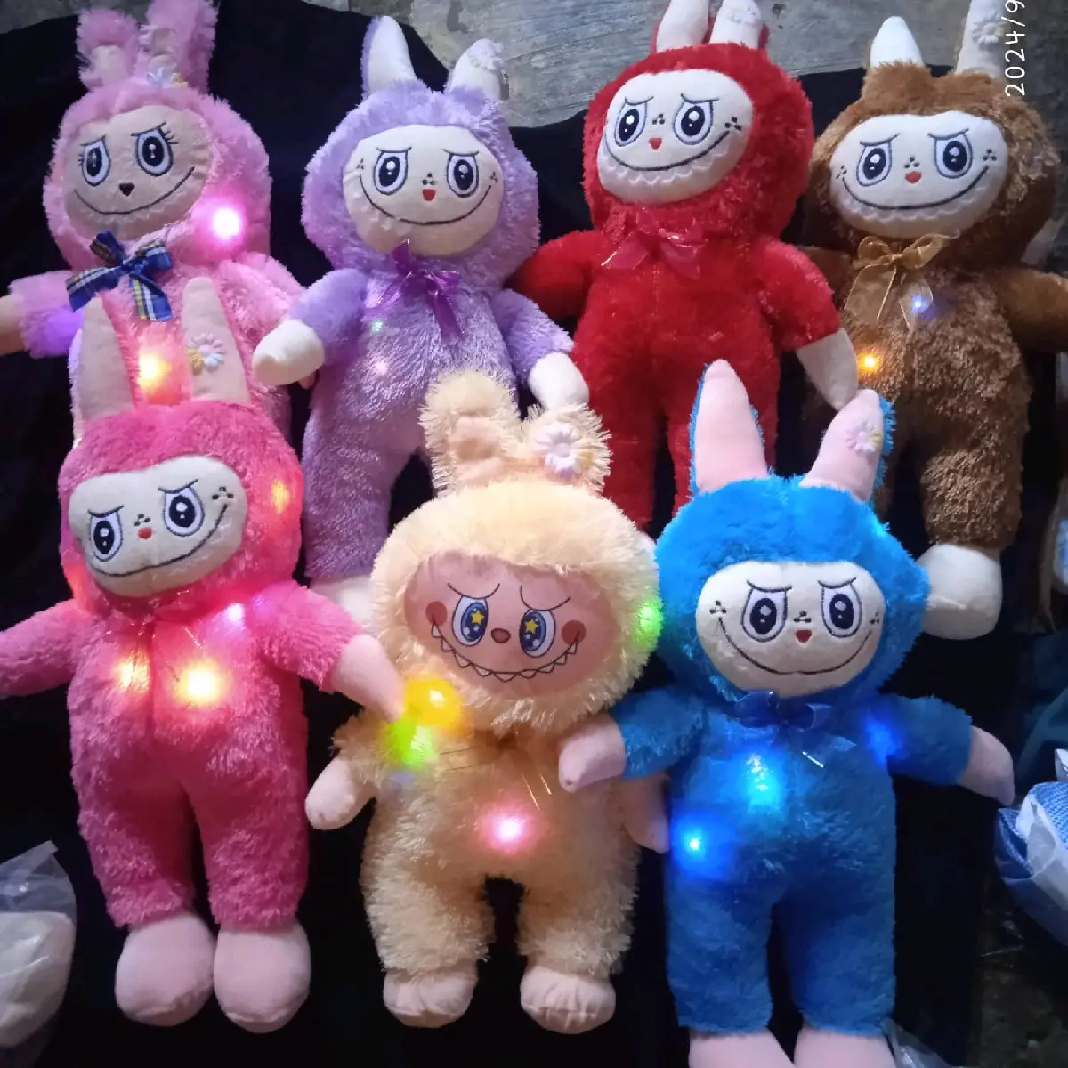 BONEKA LABUBU LED BESAR THE MONSTER EXTICING MACARON L boneka labu labu