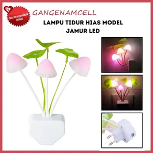 Lampu Tidur Jamur Avatar Mushroom Sensor Cahaya LED Night Lamp