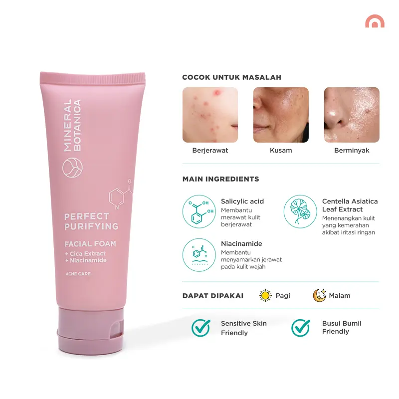[TERLARIS & TERBAIK] Mineral Botanica Perfect Purifying  & First Defense Facial Foam 2