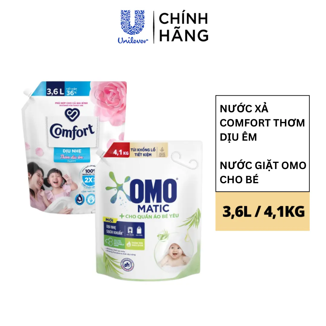 Giặt và xả thơm dịu êm