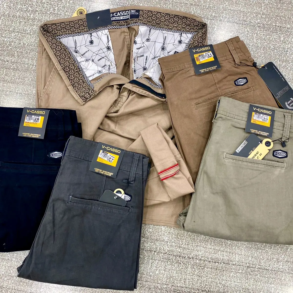 v-casso celana panjang chinos slimfit celana katun panjang slim fit