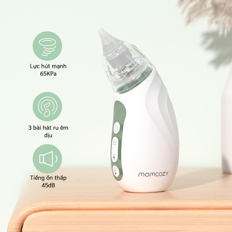  Momcozy Nasal Aspirator Máy Hút Mũi 3 Cấp Độ Điều Chỉnh Được 800mah Pin Lâu Máy Hút Mũi Chạy Điện Cầm Tay 