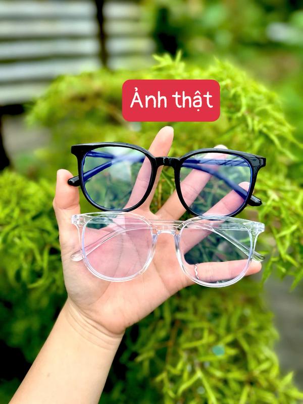 Kính giả cận thời trang nam nữ gọng tròn mắt mèo chống tia UV phong cách Ulzzang đẹp cute giá rẻ Mắt Kính