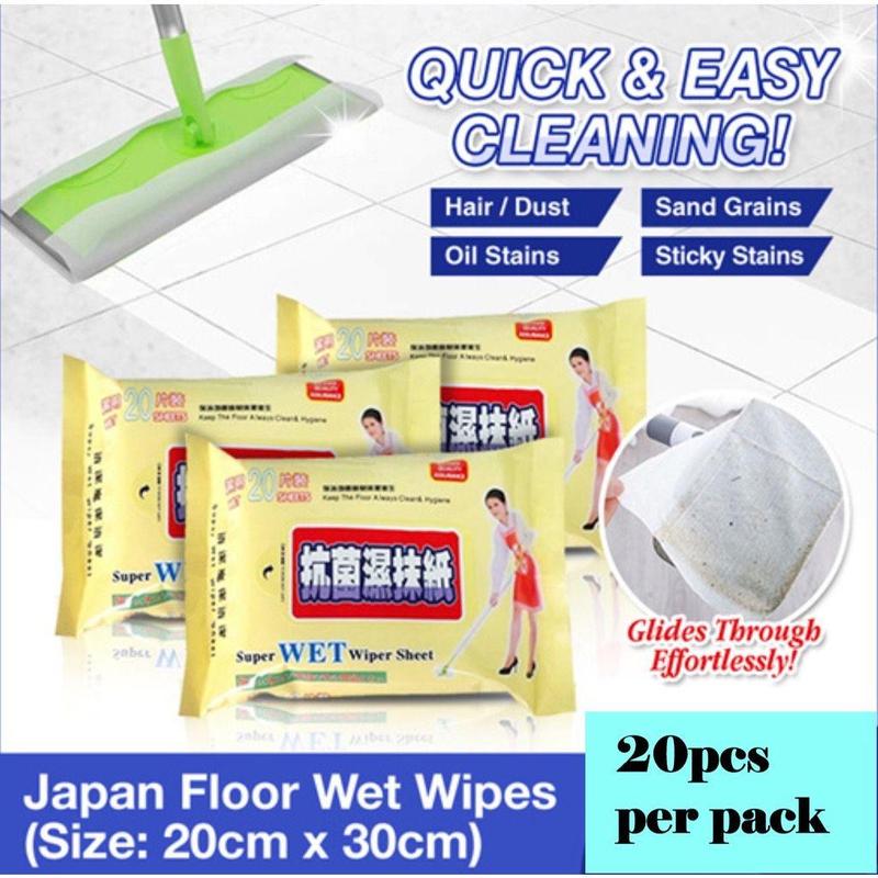 Super Clean Wet Mop Wiper Floor Mops Wipes Dust Removal Disposable ...