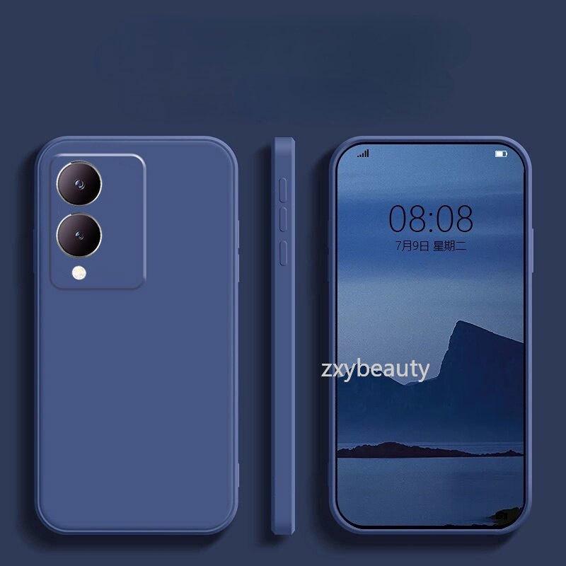 For VIVO Y17S 2023 Casing Phone Case Liquid Silicone Rubber Square Soft Case For VIVOY17S Y17 S 4G 5G Soft TPU protection cases Back Cover 6