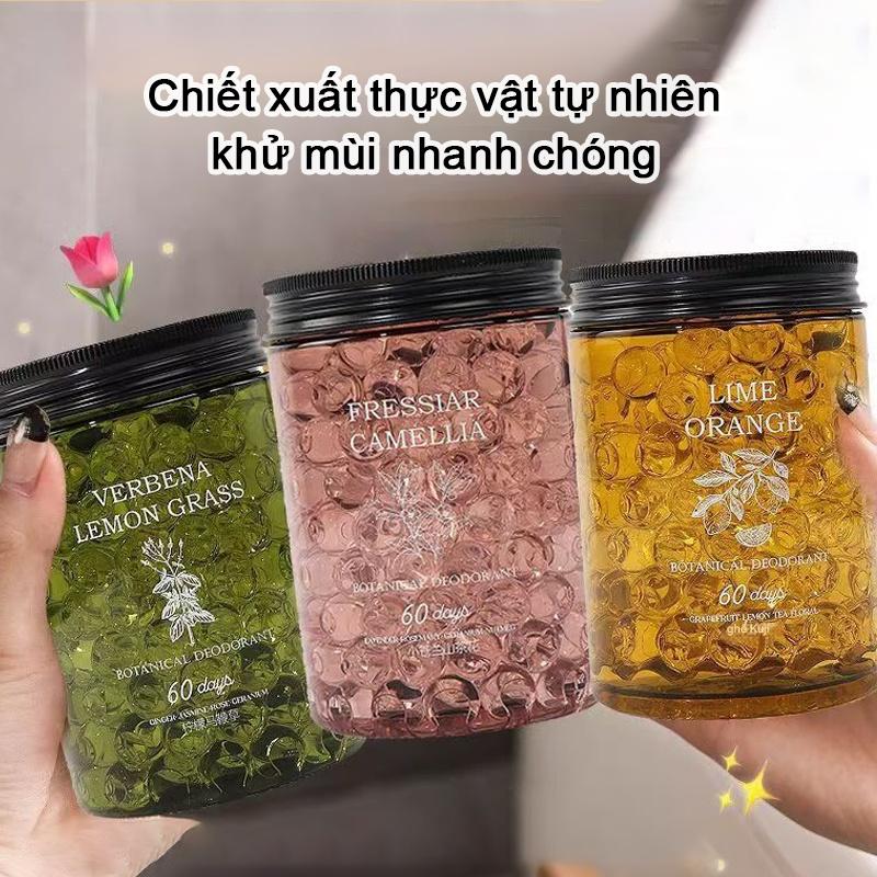 Hộp Khử Mùi Thơm Phòng hương chanh sả dịu nhẹ, sáp thơm phòng dạng hạt đuổi muỗi Khử mùi hôi 4
