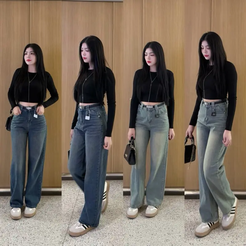 V.M-Quần Jeans Nữ Suông Trơn Túi Kiểu 2 Màu Đậm Nhạt (S-2Xl) Vải QC Mềm VM115 | BigBuy360 - bigbuy360.vn V.M-Quần Jeans Nữ Suông Trơn Túi Kiểu 2 Màu Đậm Nhạt (S-2Xl) Vải QC Mềm VM115 | BigBuy360 - bigbuy360.vn