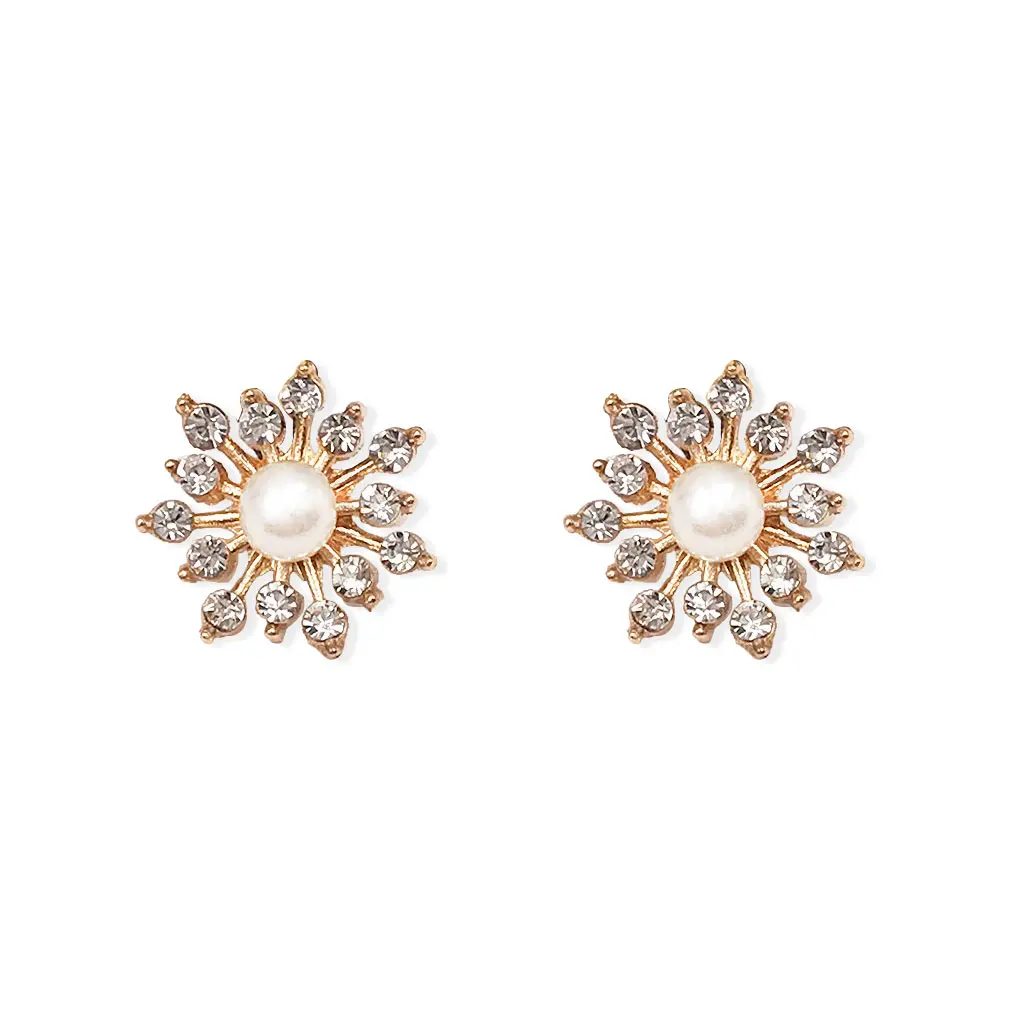 2 Pieces Hairpin Lightweight Headdress Delicate Pearl Flower Buckle Hair Accessories Easy Matching for Dancing Party