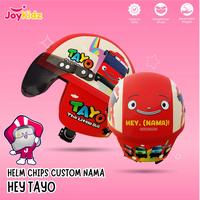 Gambar HELM RETRO CHIPS CUSTOM NAMA HEY TAYO USIA 1-5 TAHUN - Custom Nama, KARDUS dari JoyKidz Kota Surabaya 5 Tokopedia