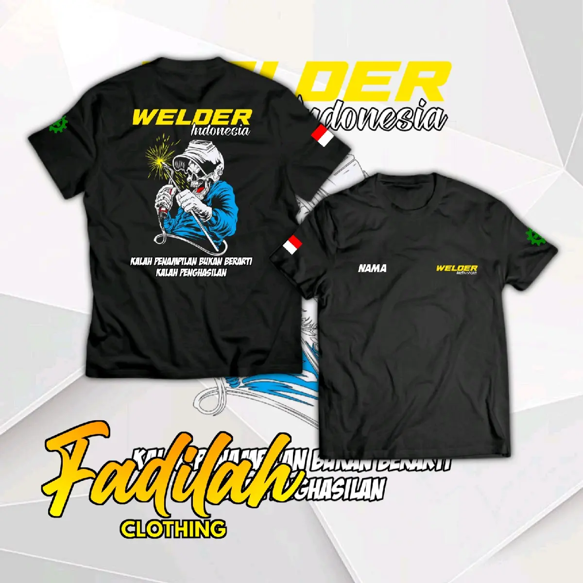 GRATIS ONGKIR Kaos Distro WELDER INDONESIA Bengkel Las Tukang Las Kaos Pria Wanita Keren Bisa Request Desain Ubah Gambar Atau Tulisan Bahan Adem Katun Combed Nyaman Tebal Unik Sablon Lembut Baju