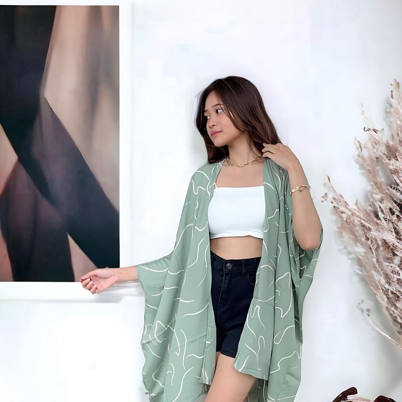 Outer Motif Premium | Outer Cardigan Wanita  | Outer Oversize Rayon 1