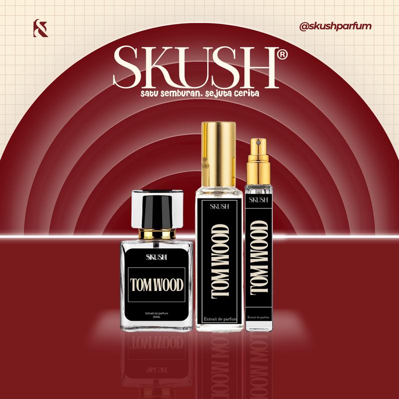 SKUSH TOM WOOD Minyak Wangi Badan Berkualiti Dengan Pelbagai - TikTok ...