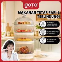 Gambar Goto Living x Ci Suan Goto [COD] Queen Tudung Saji Rantang Rak Makanan Susun Food Organizer Bertingkat Multifungsi 4 SUSUN #CR - 4S WHITE dari Goto Living Kota Tangerang 1 Tokopedia
