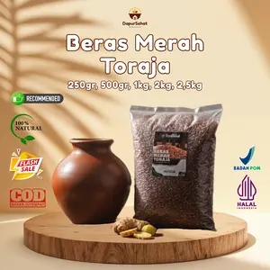 DapurSehat COD BERAS MERAH TORAJA PULEN UNTUK DIET DAN PENDERITA DIABETES TINGGI SERAT RENDAH GULA SEHAT DAN EKONOMIS KANDUNGAN NUTRISI KAYA SERAT PROTEIN DAN KARBOHIDRAT KOMPLEKS
