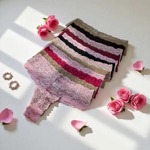 PAN 204 PACK DE 12 Y 6 PIEZAS DE PANTALETAS DE ENCAJE EN TALLAS S,M,L COLORES SURTIDOS