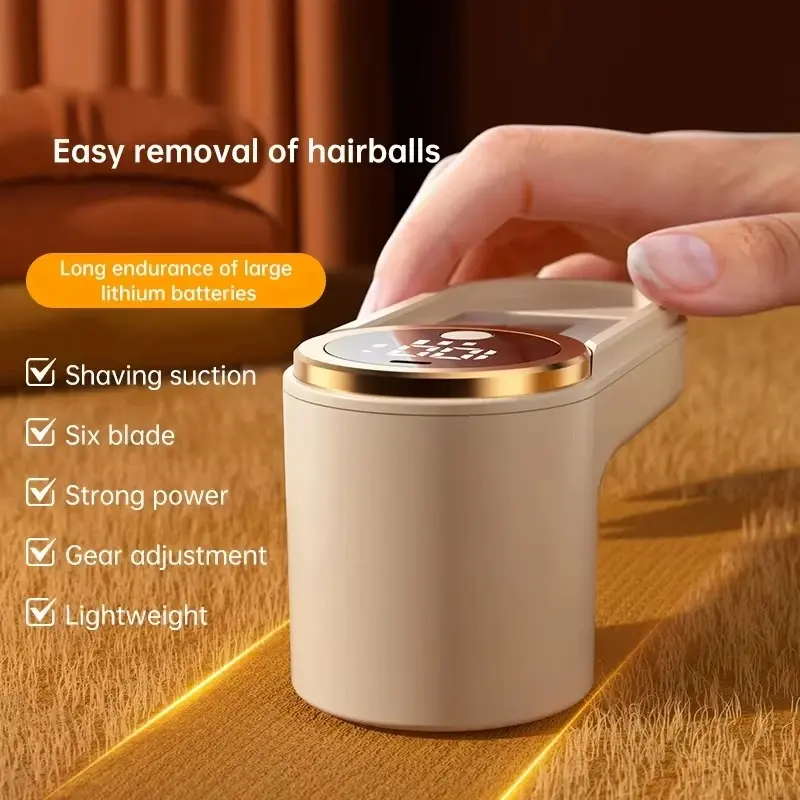 Portable Clothes Hair Ball Trimmer Electric Lint Remover Fuzz Pellet Remover With LED Display Typc-C Charging Sweater Shaver