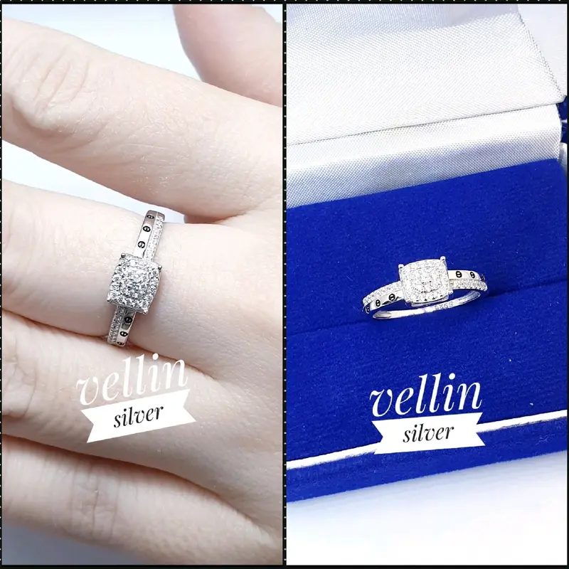 Cincin Wanita Perak 925 Asli - Cincin Ring Silver 925 Ori Antikarat cc235 0