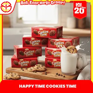 Happy Time Cookies Time Chocolate Snack Biskuit Coklat Anak Isi 20 Pcs Murah Jajanan Sekolah &Warung
