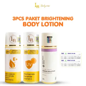 [ISI 3 BOTOL] Lotion 10% Alpha Arbutin BPOM Body Lotion Siang + Malam + Body Serum 100ml
