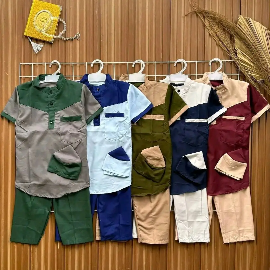 Setelan baju koko anak muslimah / setelan baju koko anak
